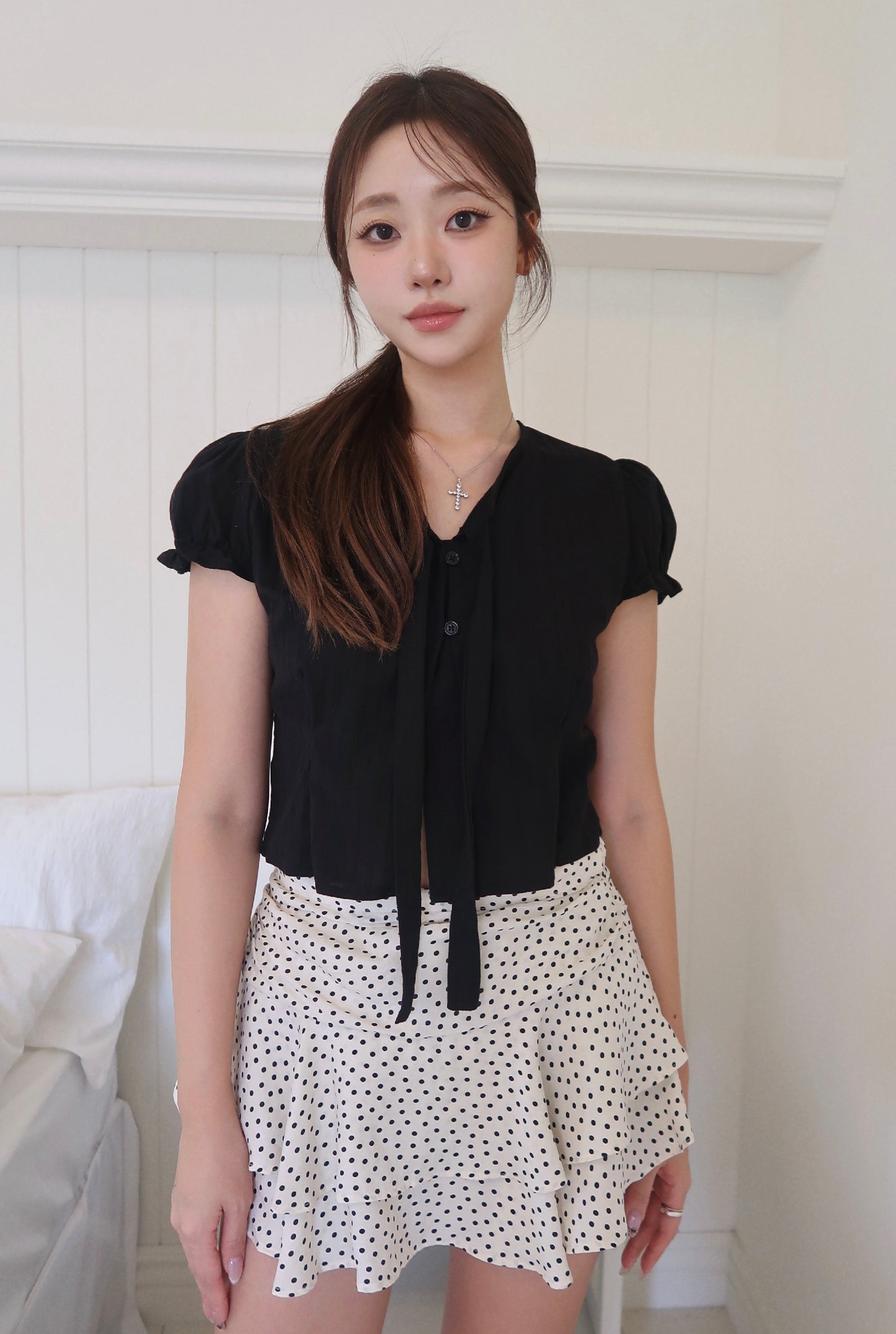 Delicate Tie Blouse (BL)