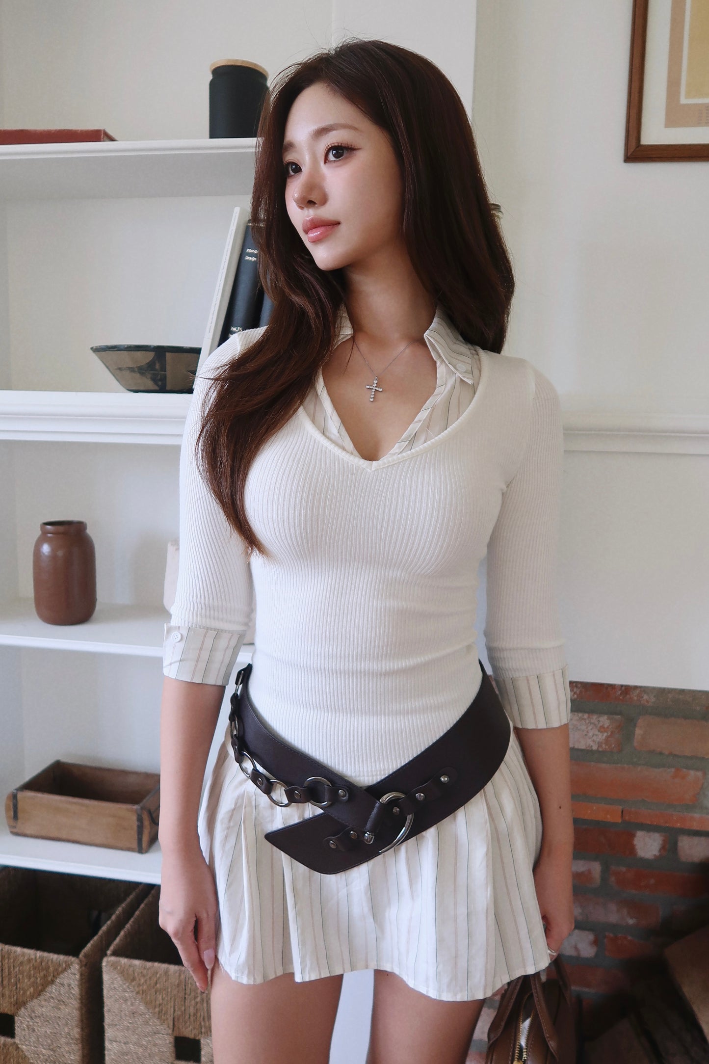Layered Shirt Dress (IV)