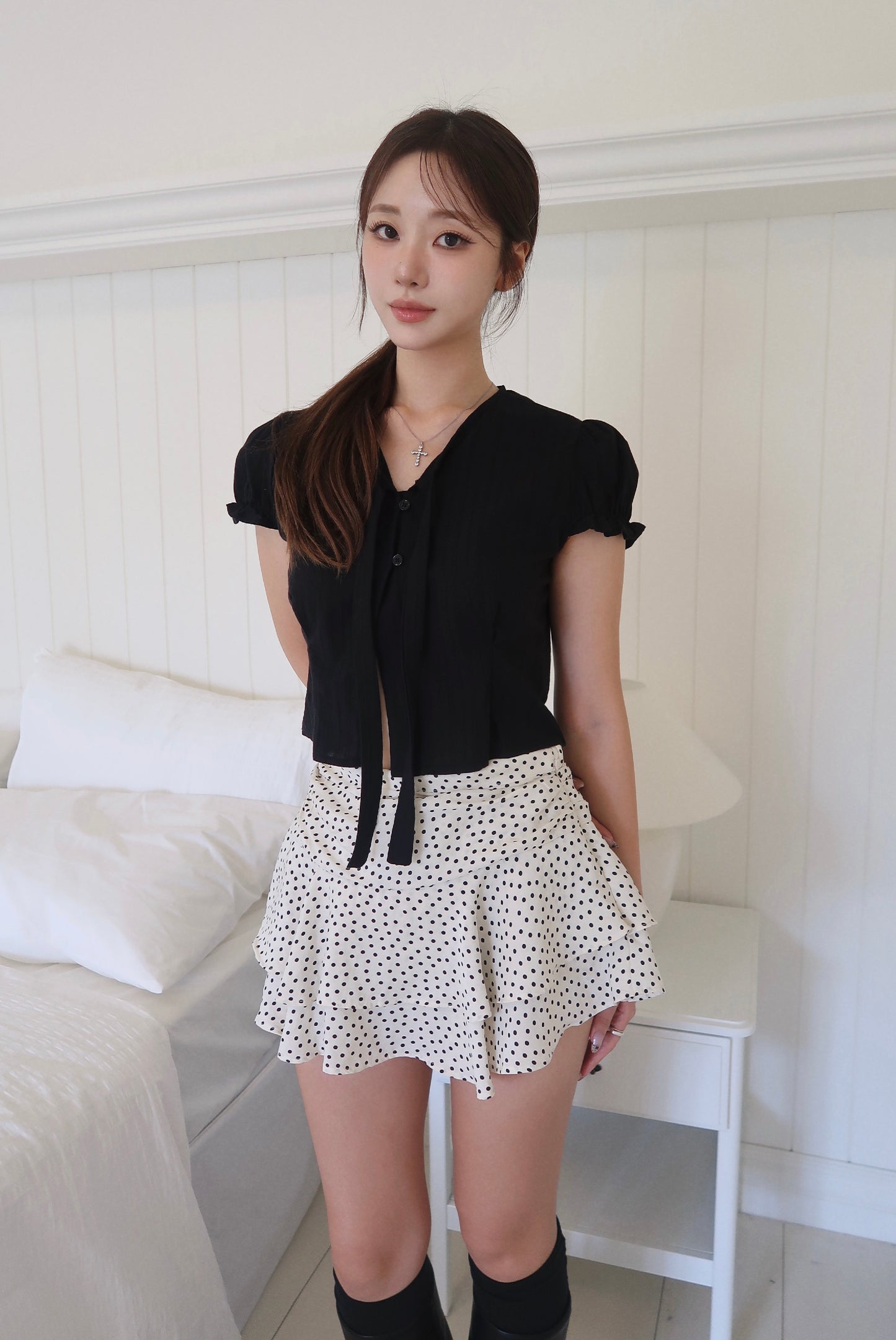 Delicate Tie Blouse (BL)