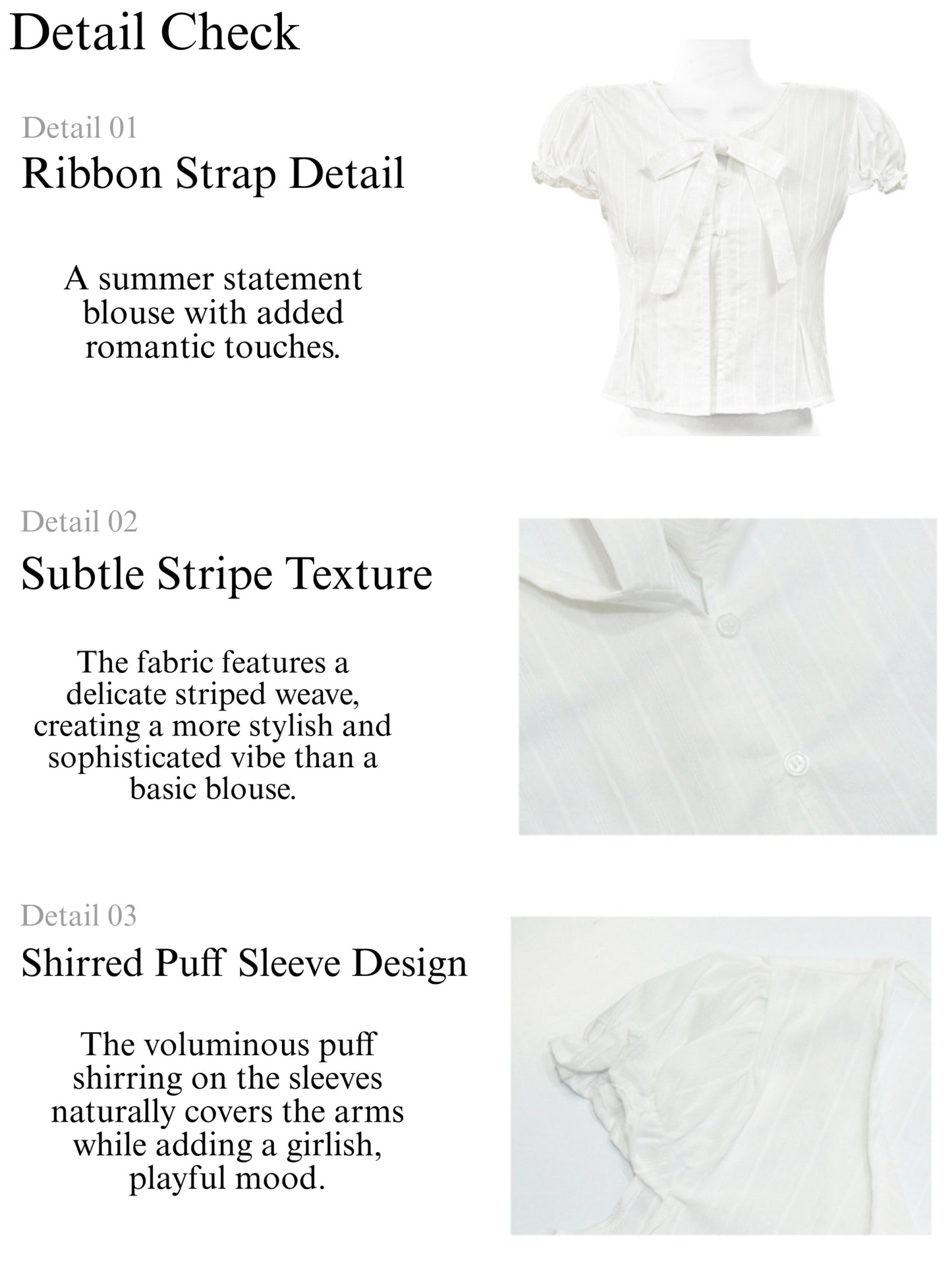 Delicate Tie Blouse (BL)