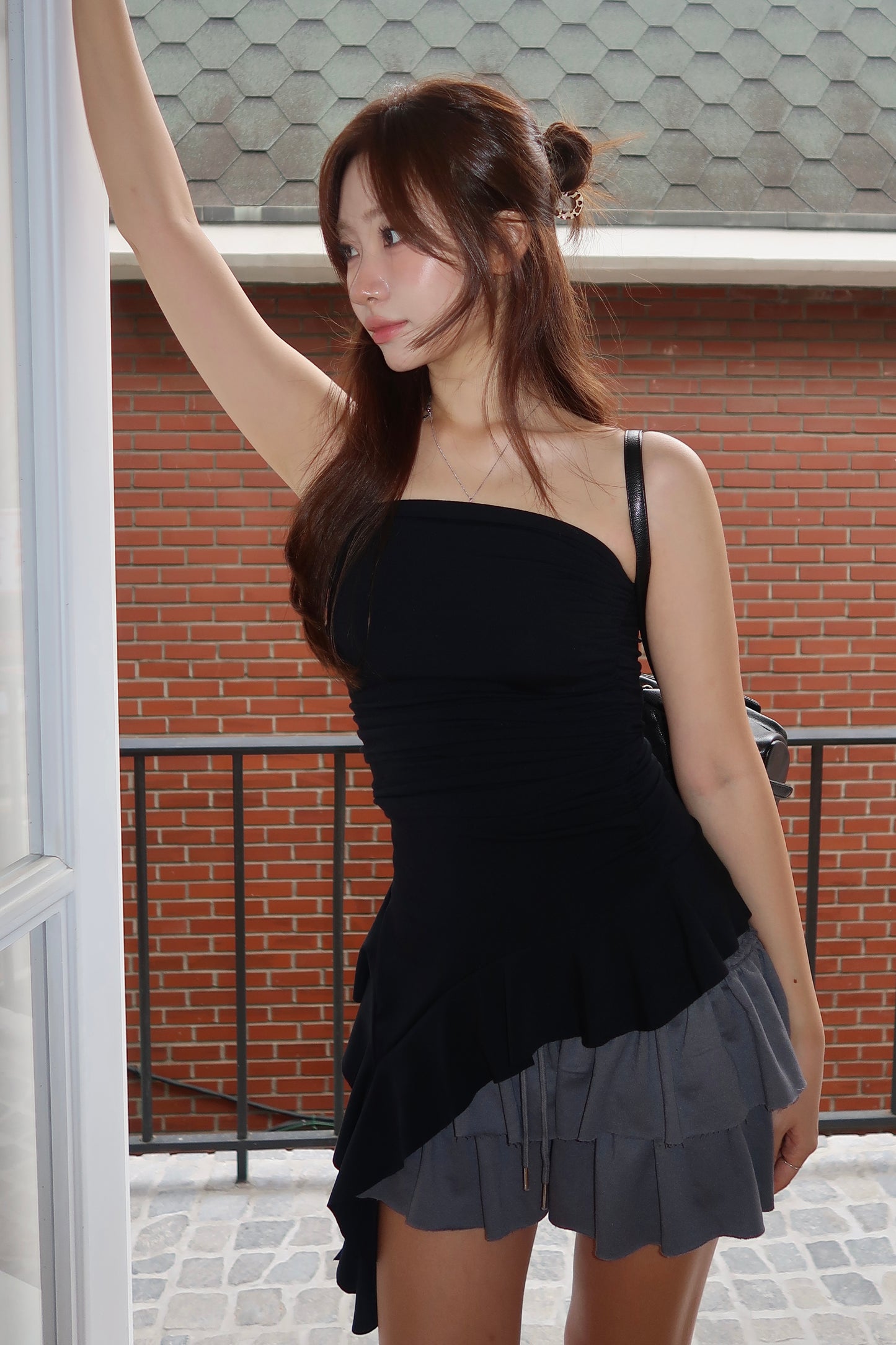 Ruffle Top(B) + Tiered Skort(Ch)