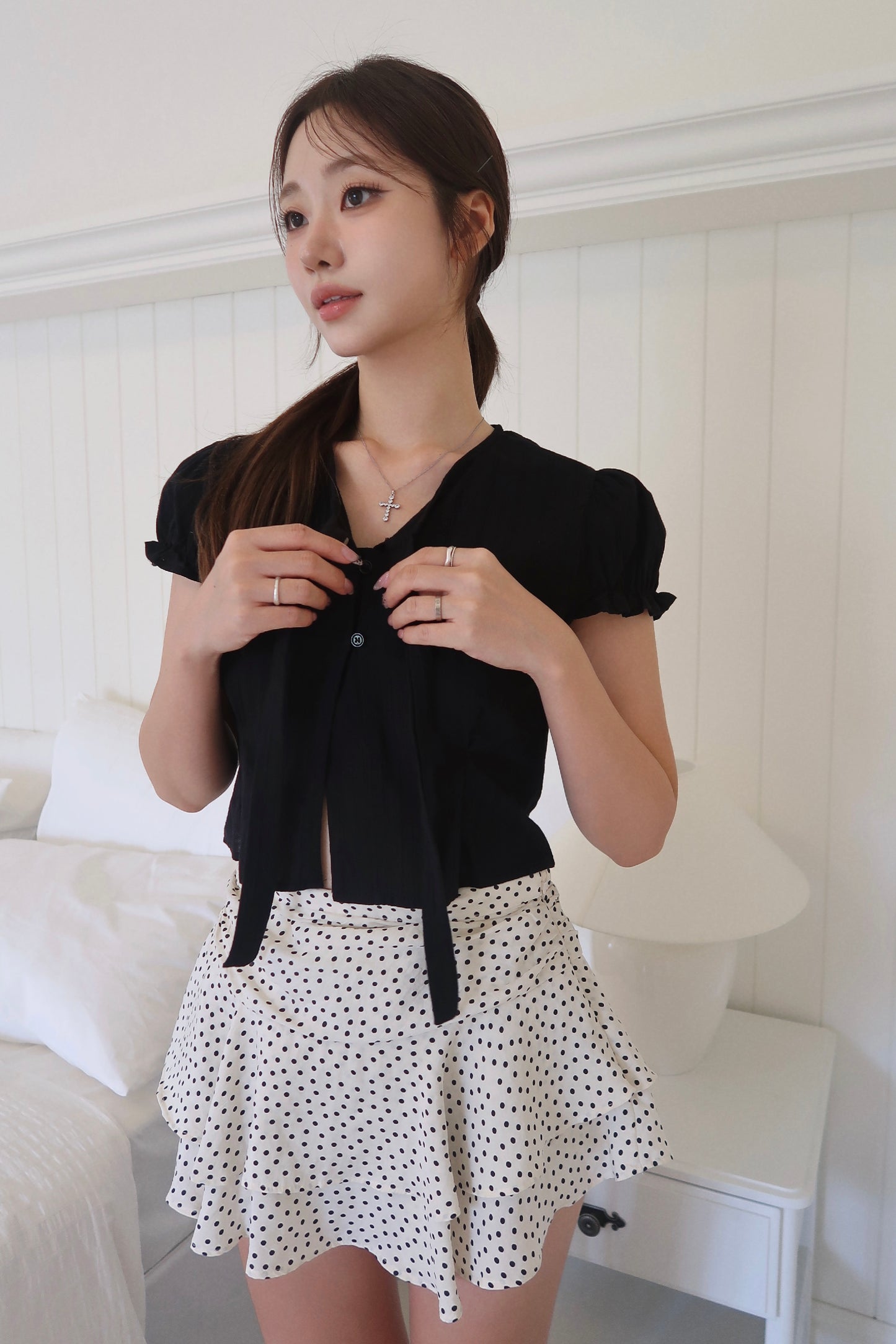 Delicate Tie Blouse (BL)