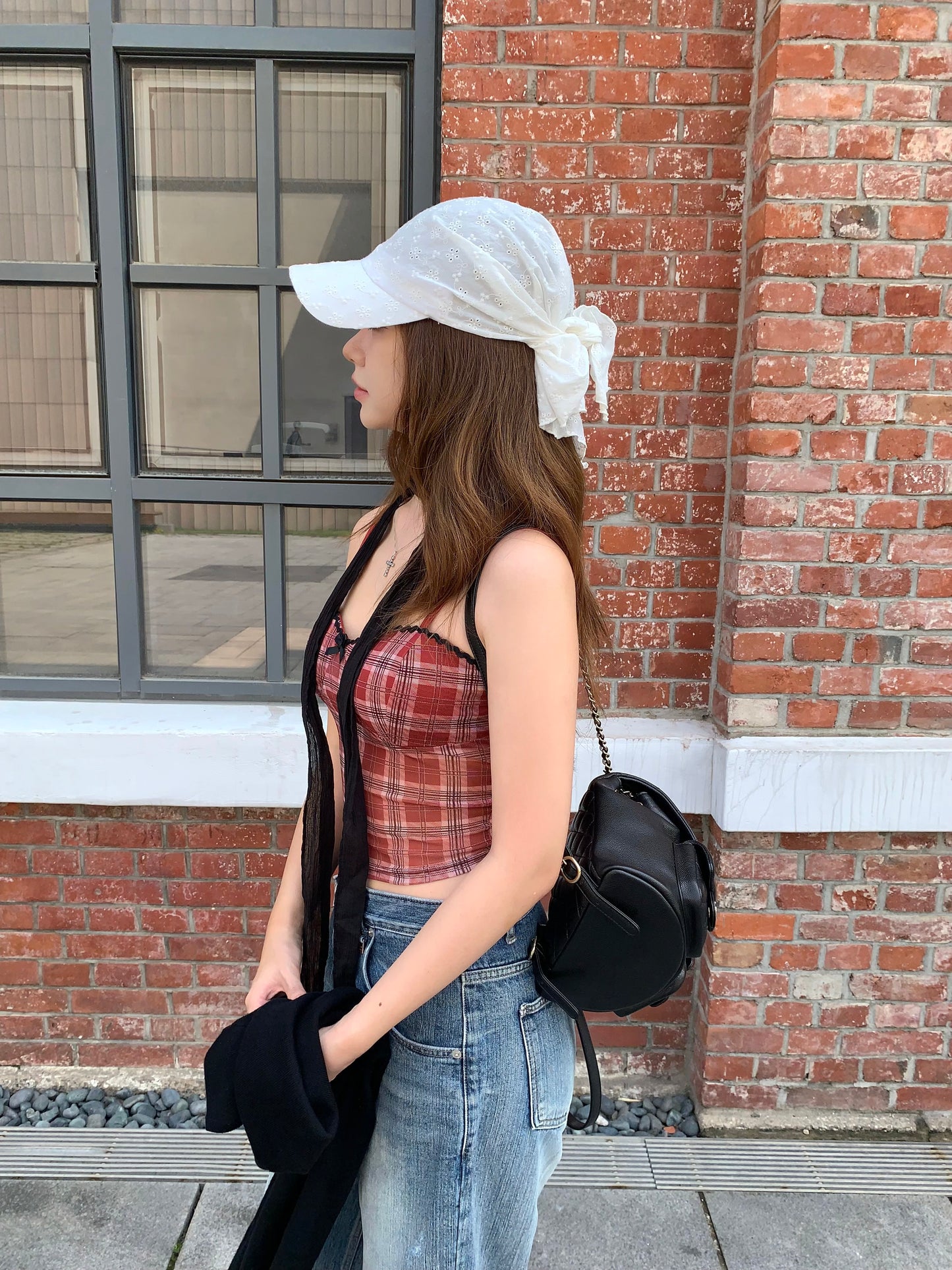 Red Plaid Top