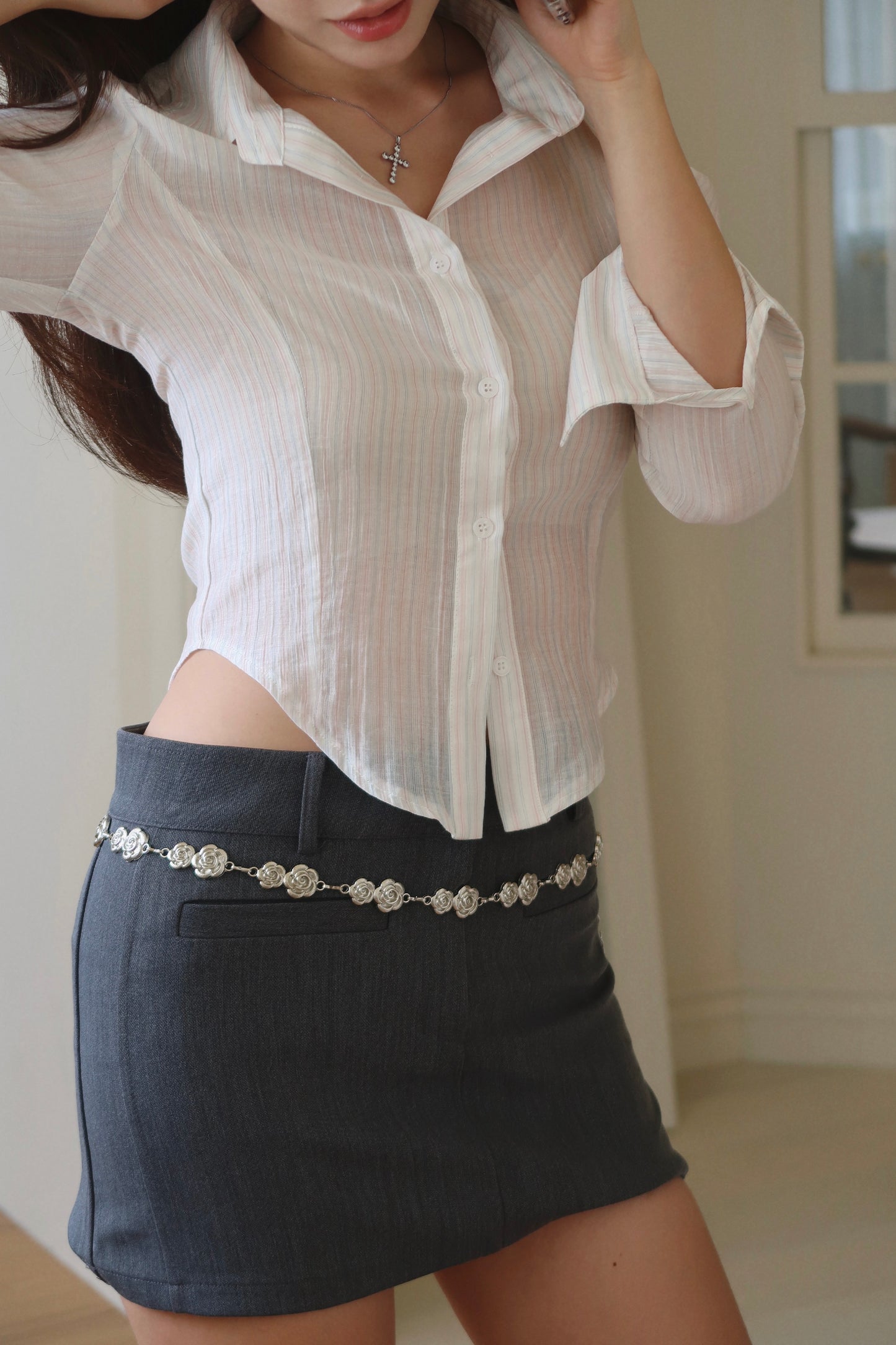 Stripe Sheer Shirt