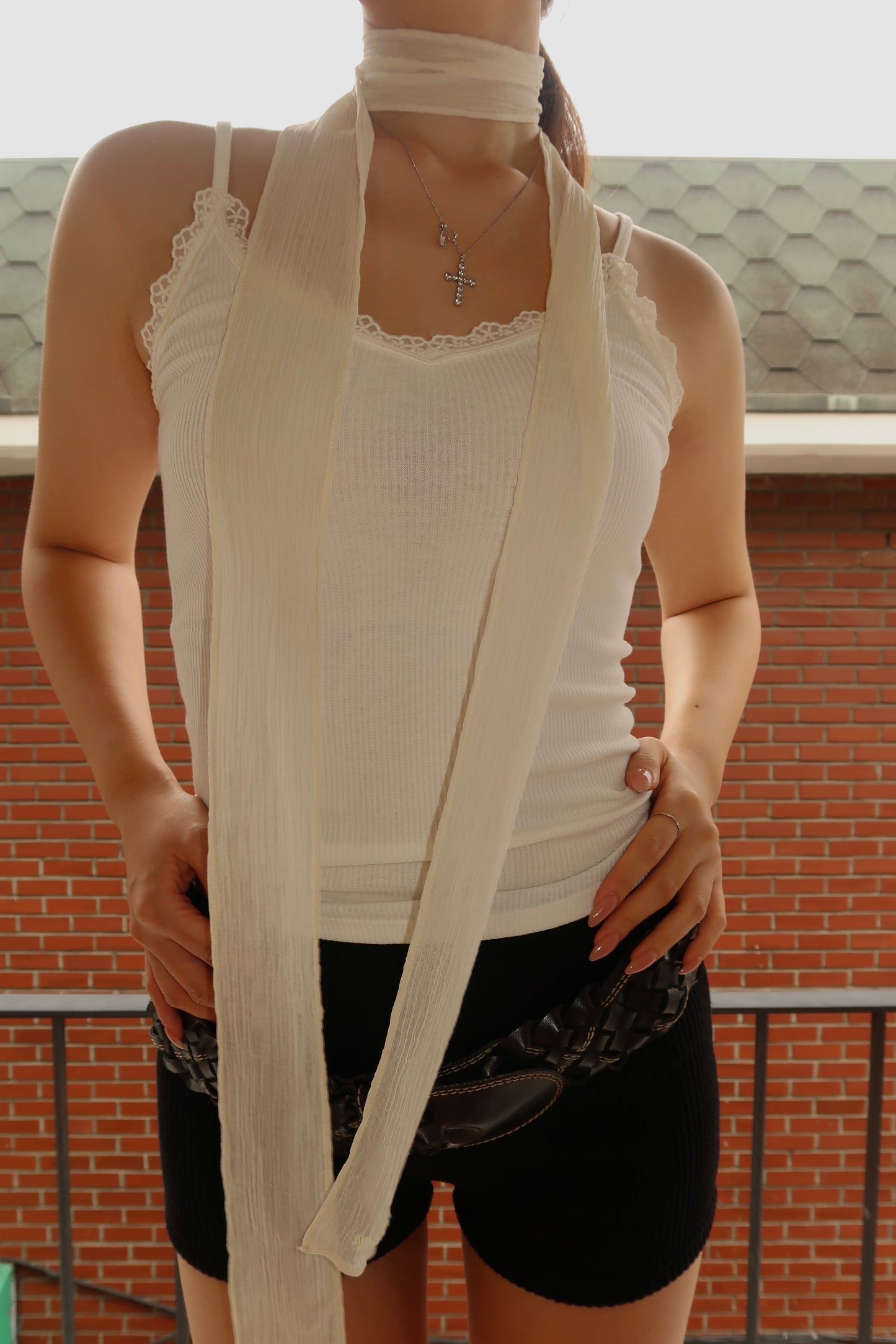 Kino Hoodie + Lace Sleeveless
