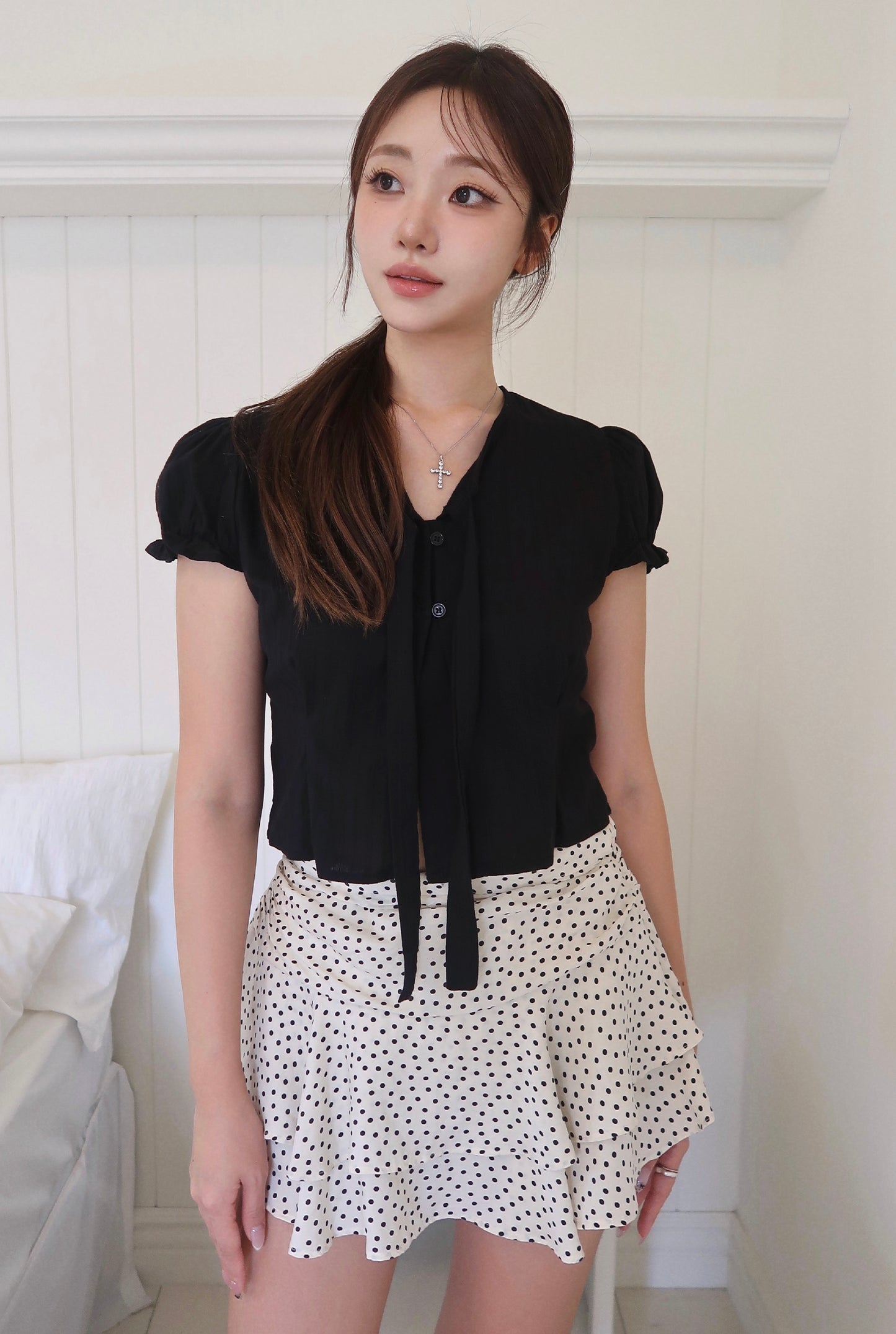 Delicate Tie Blouse (BL)
