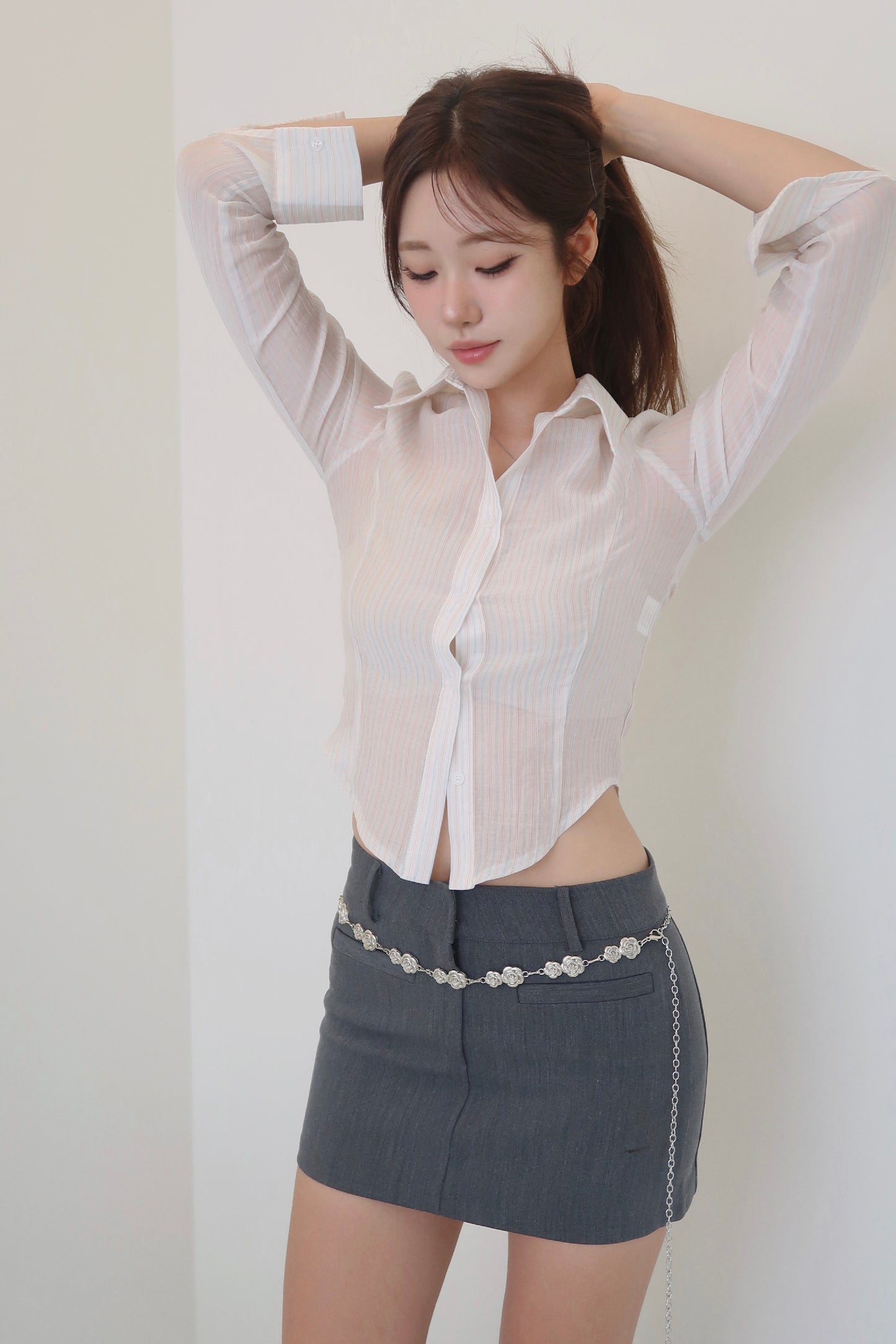 Stripe Sheer Shirt