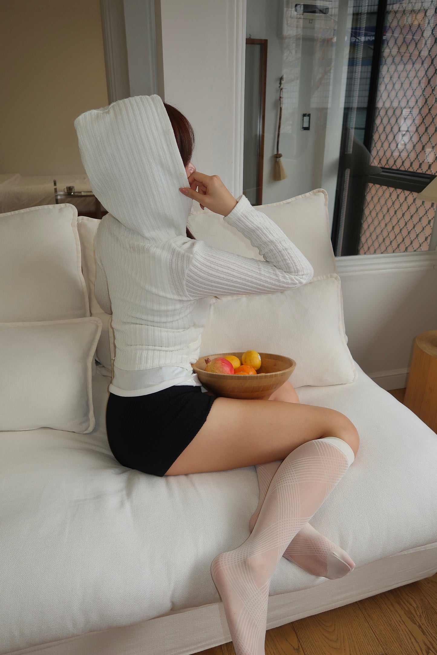 Kino Hoodie + Lace Sleeveless