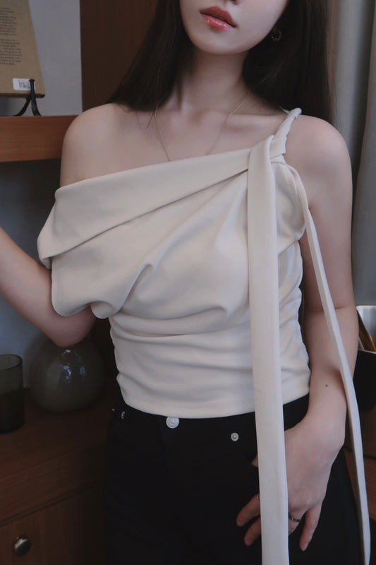 Fever Drape Tie Blouse