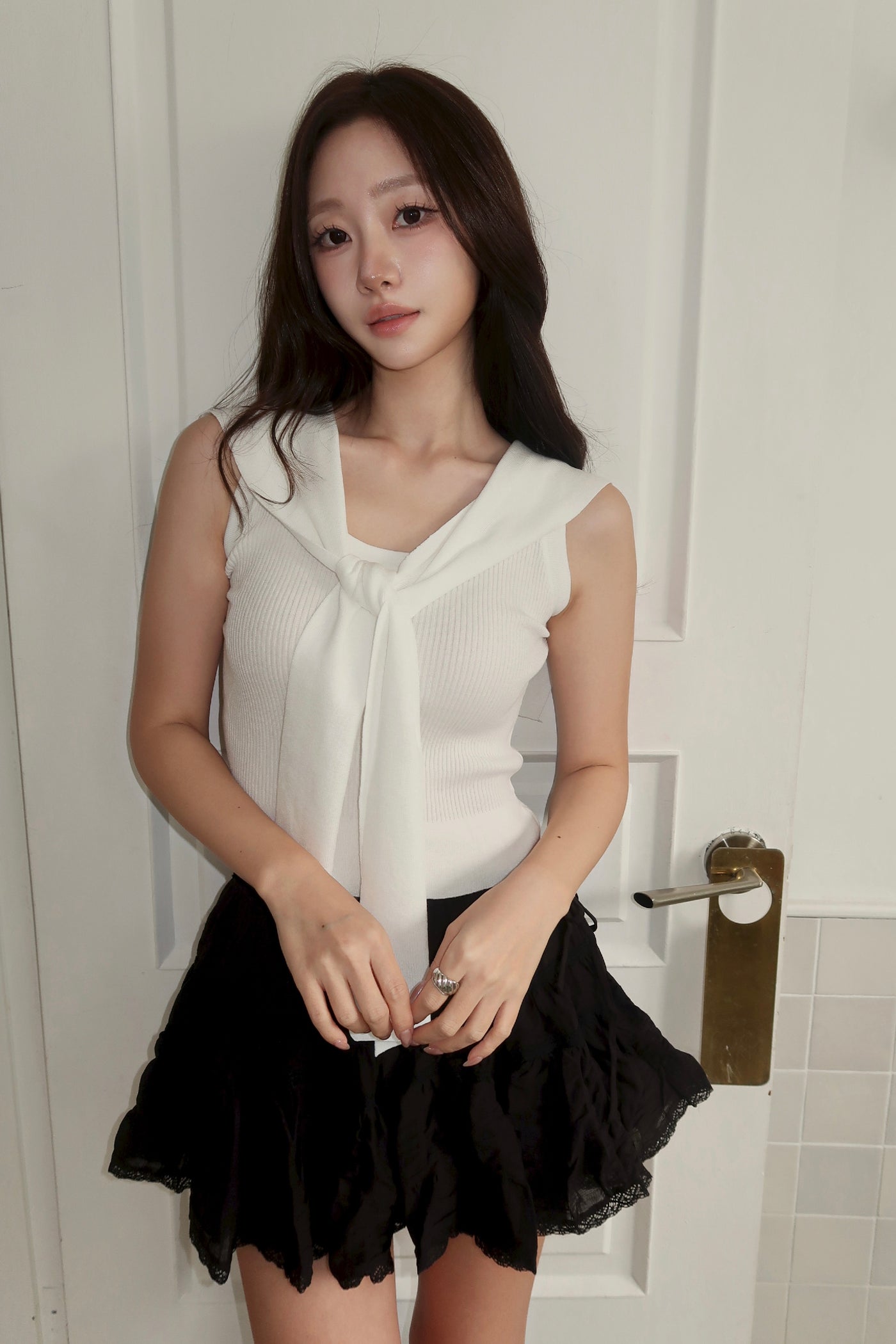 Marine Set [Sleeveless+Shawl]