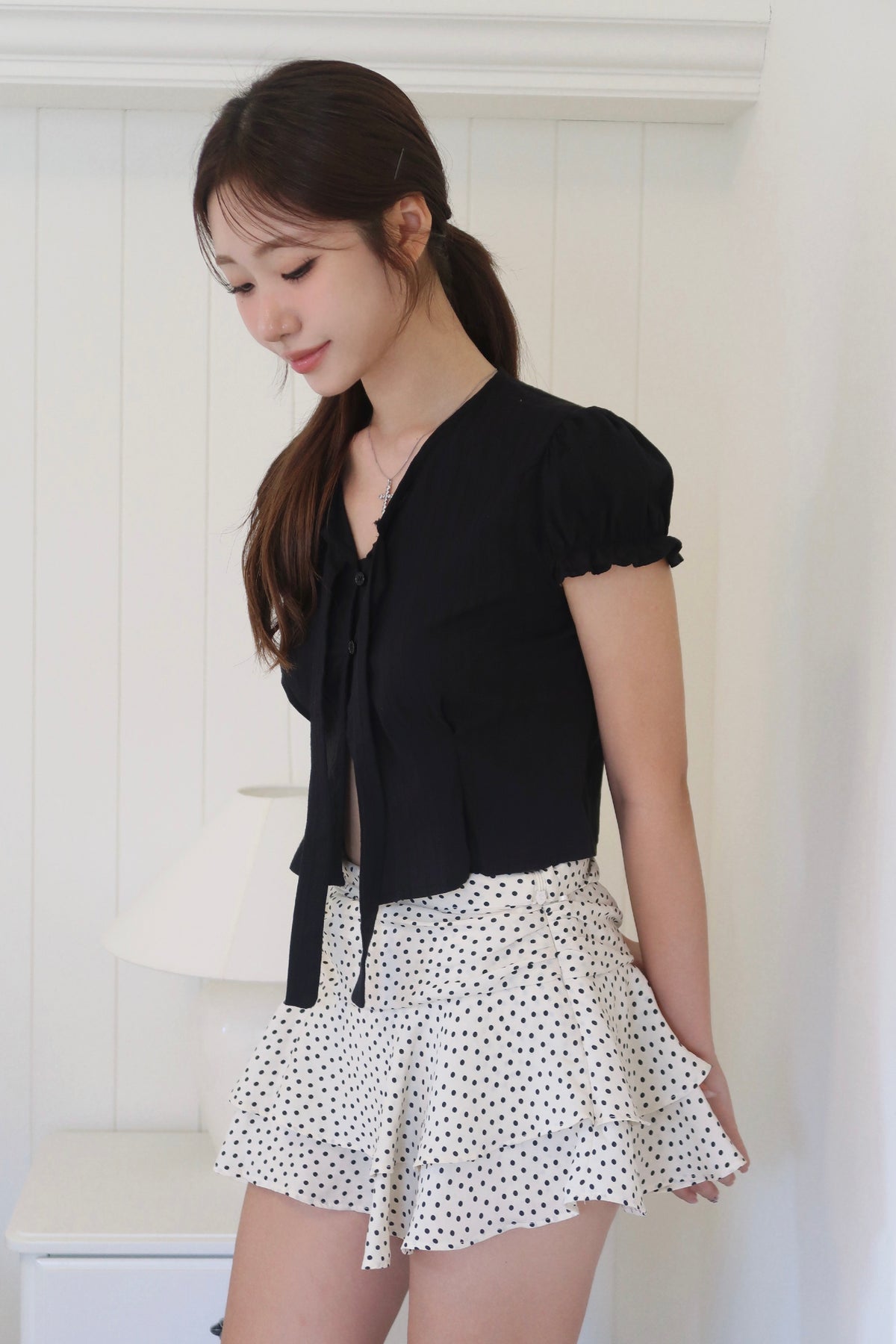 Delicate Tie Blouse (BL)
