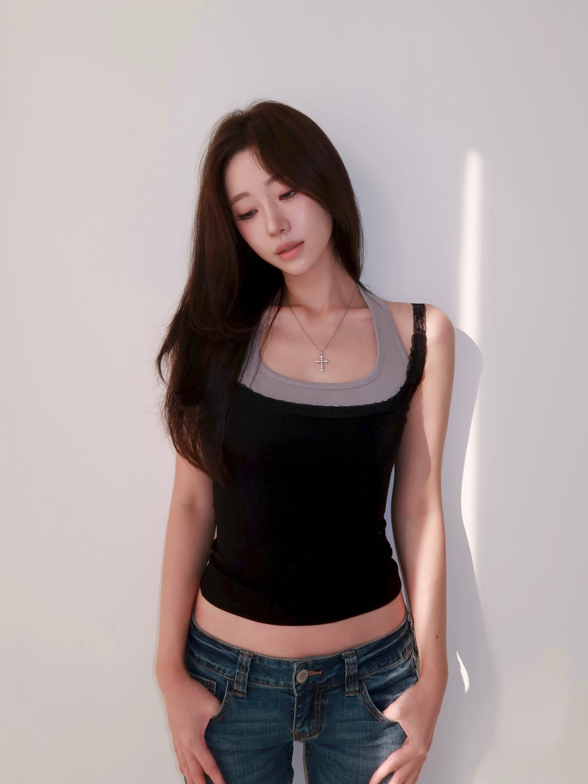 Mute Lace Sleeveless (3Colors)