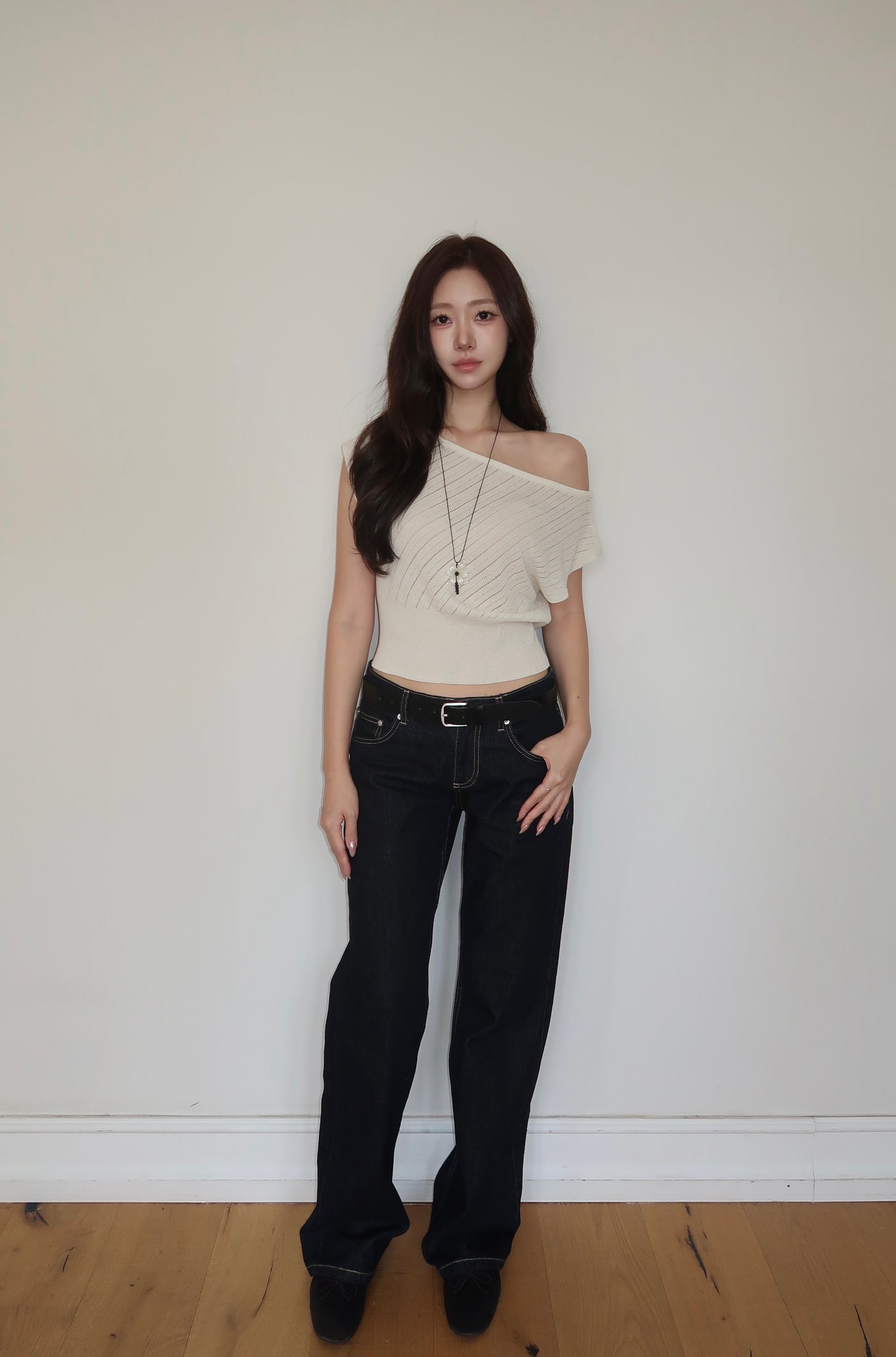 Classic One-Shoulder Knit