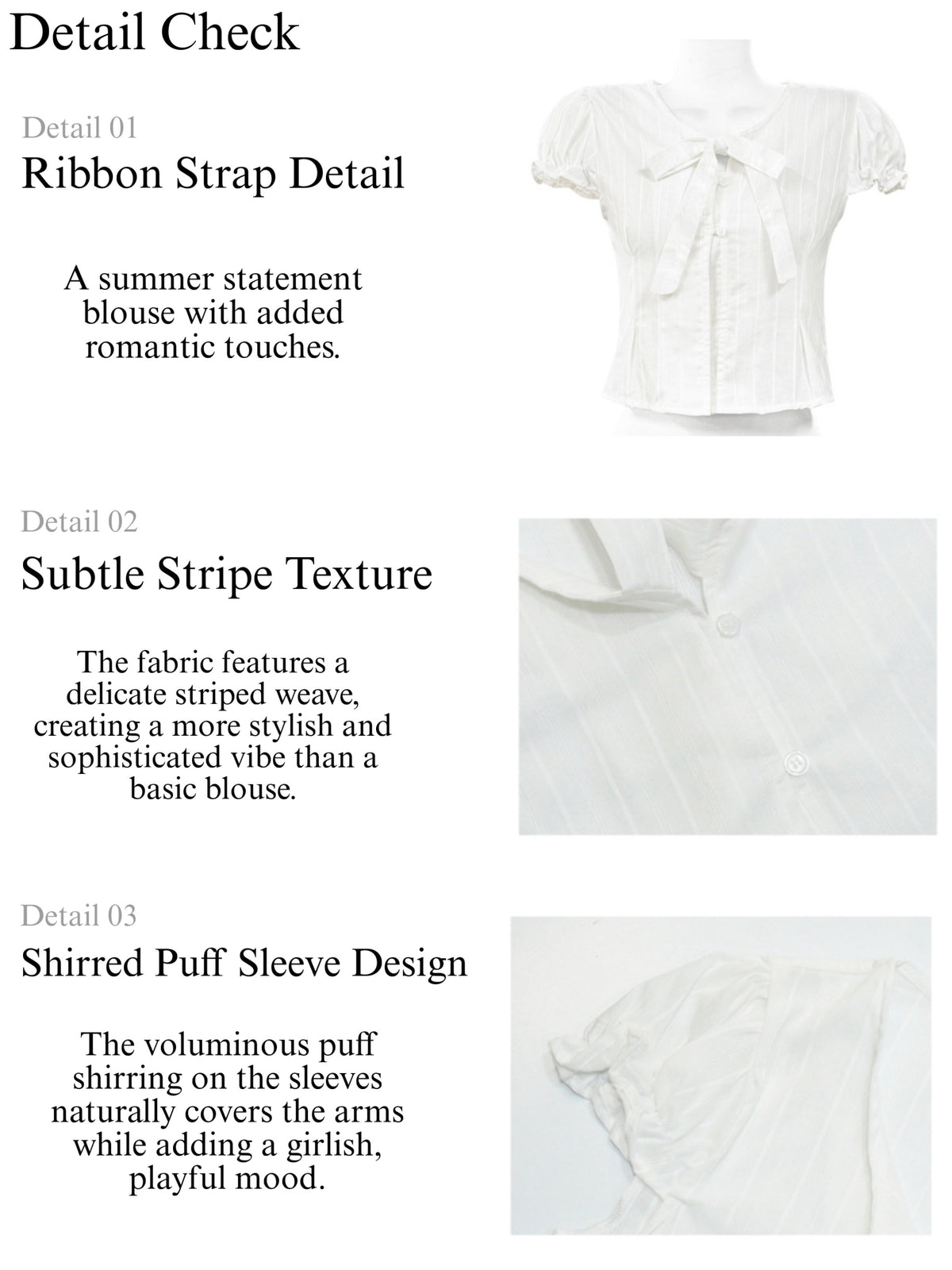 Delicate Tie Blouse (BL)
