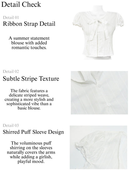 Delicate Tie Blouse (BL)
