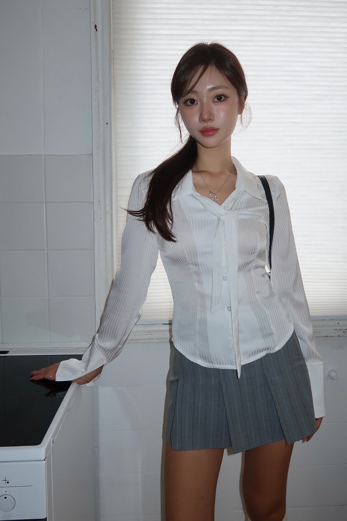 Tie Blouse (WH,PI)