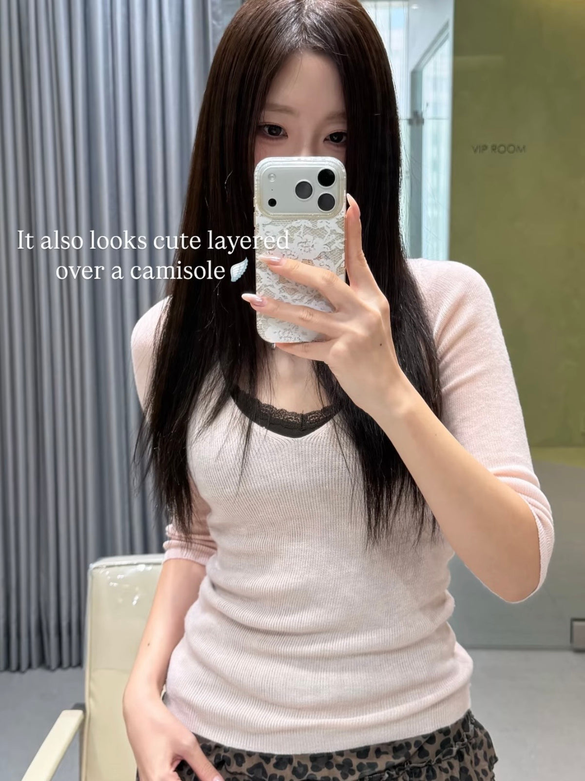 Mellow Soft Pink Knit