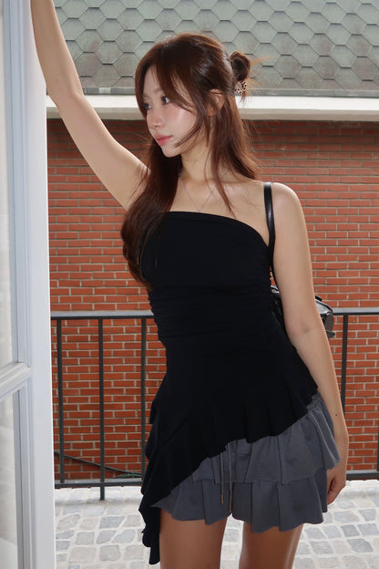 Ruffle Top(B) + Tiered Skort(Ch)