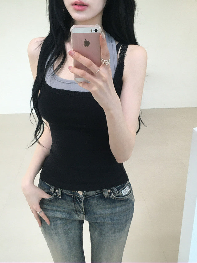 Mute Lace Sleeveless