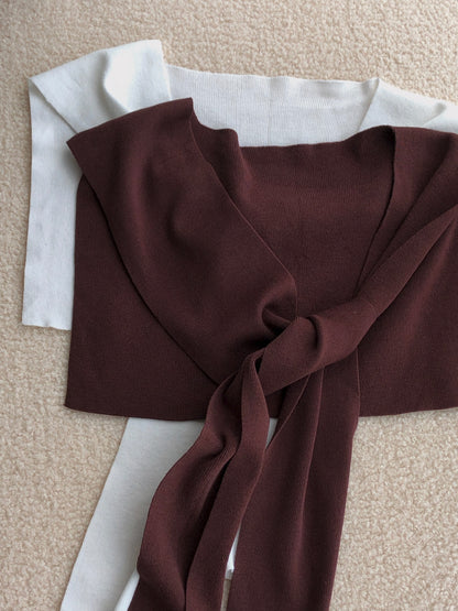Marine Set [Sleeveless+Shawl]