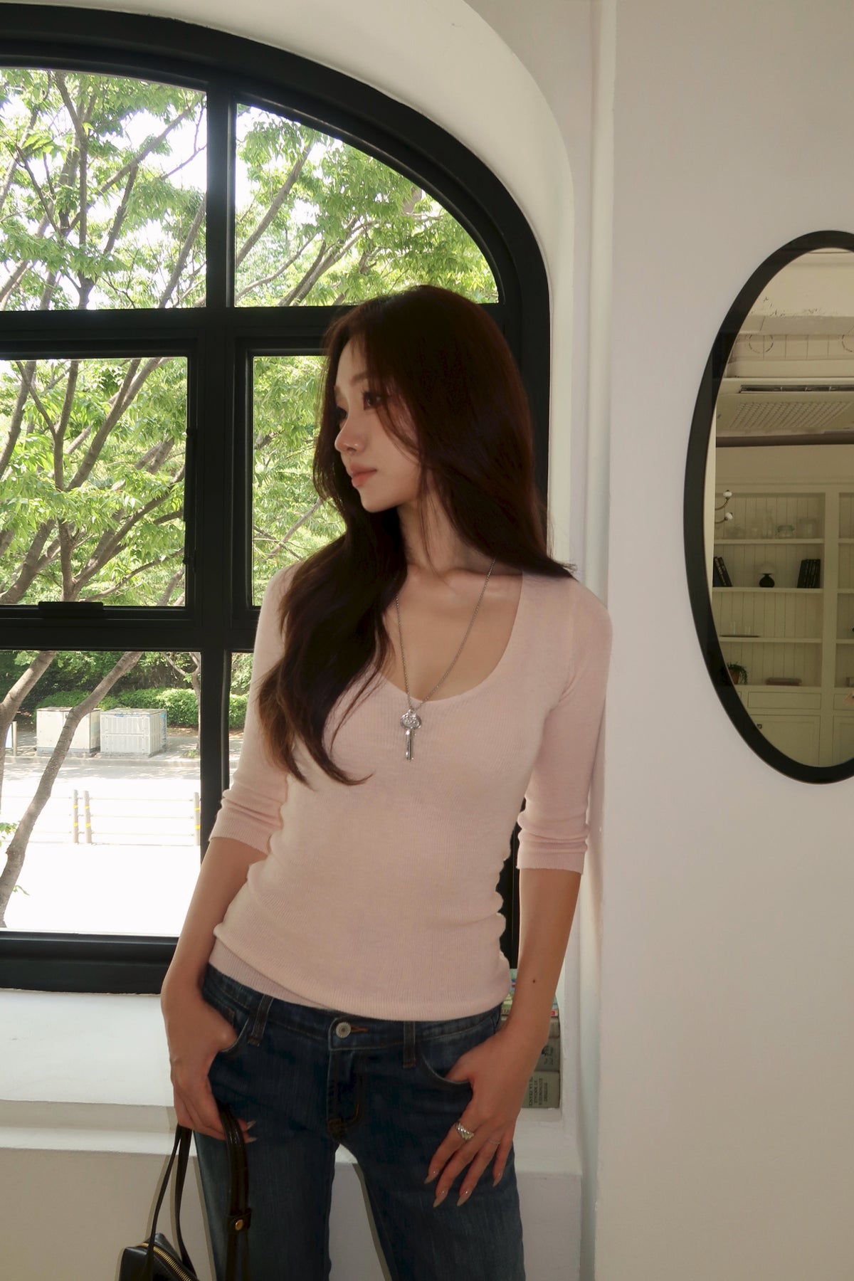 Mellow Soft Pink Knit