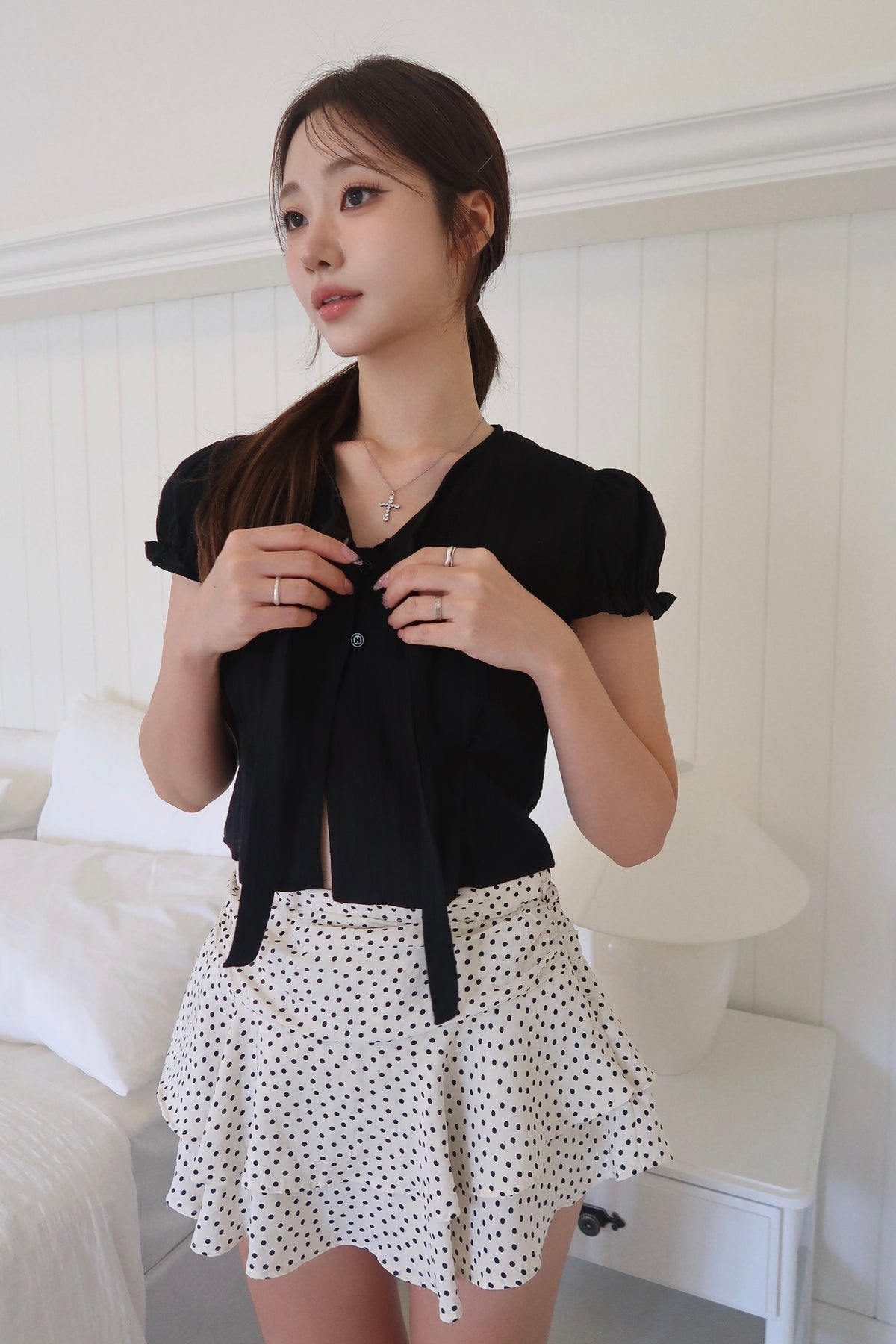 Delicate Tie Blouse (BL)