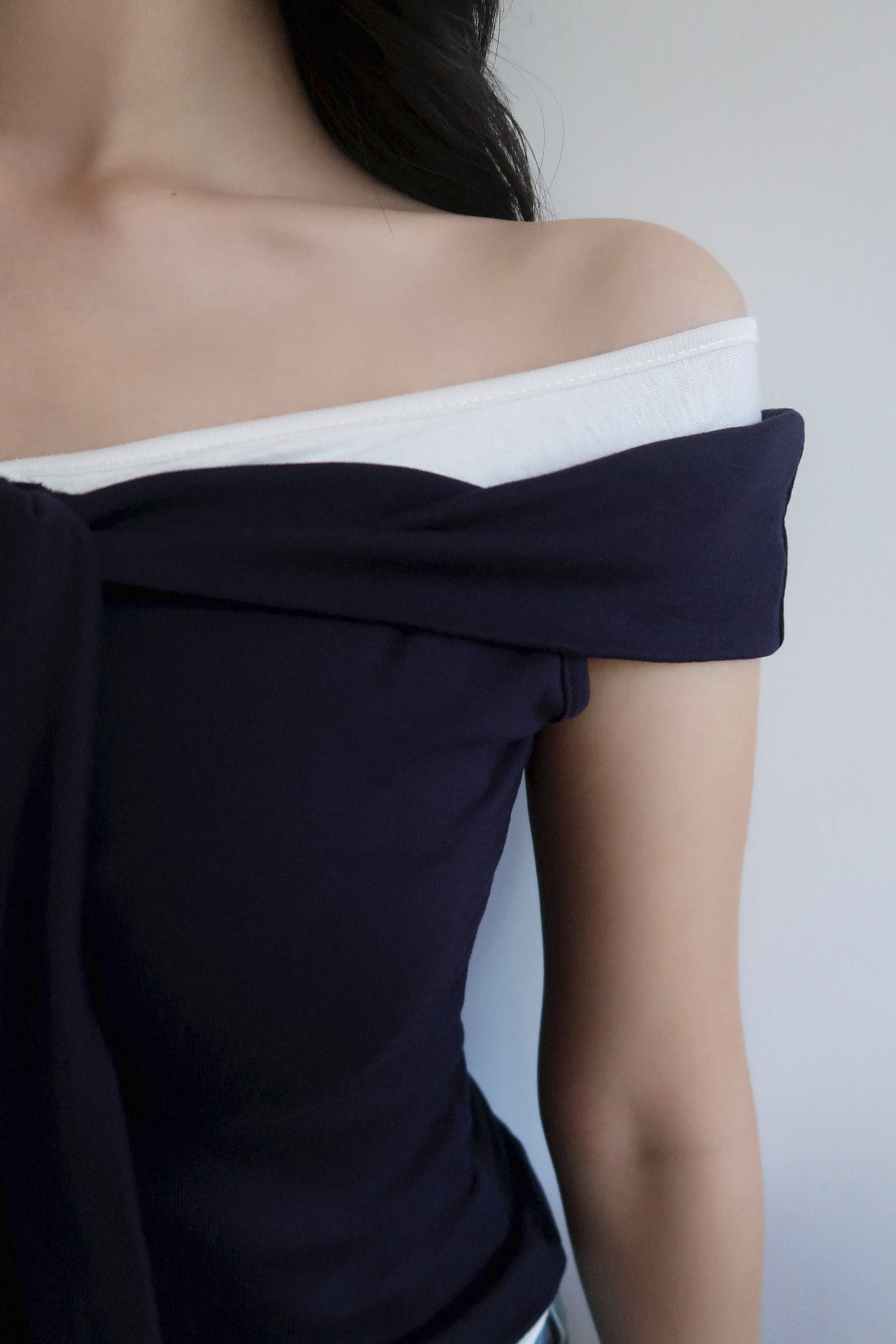 Scarf Off Shoulder Top