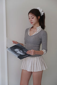 Layered Shirt Dress (GR)