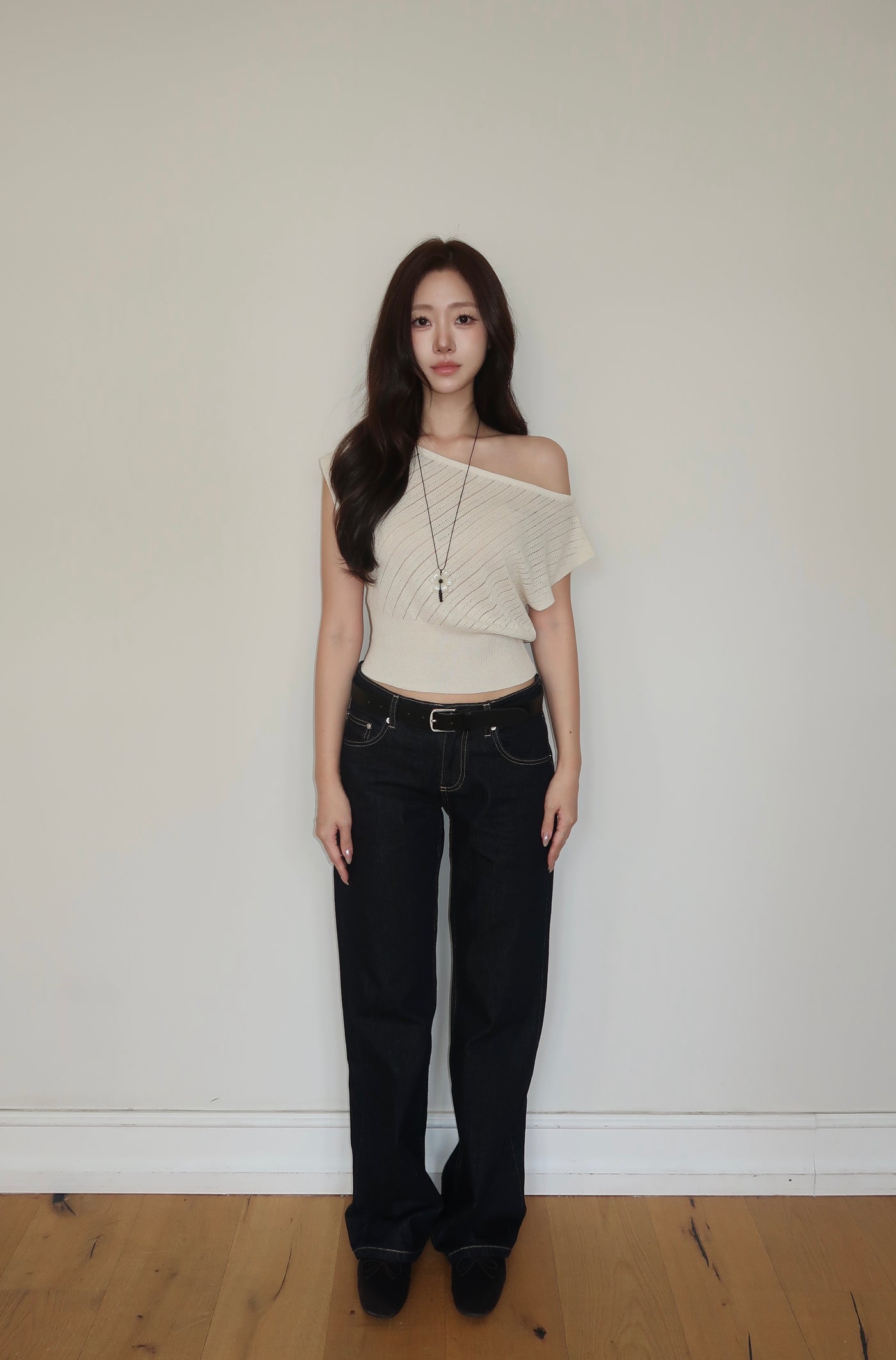Classic One-Shoulder Knit