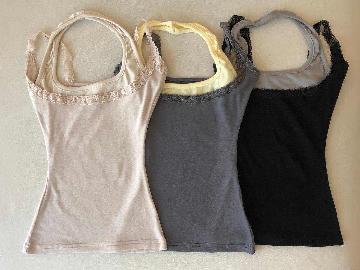 Mute Lace Sleeveless (3Colors)