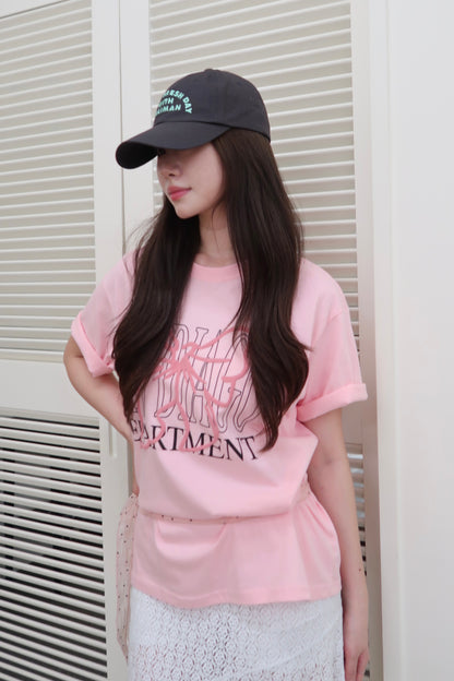 Bebe Ribbon Tee (Pink)