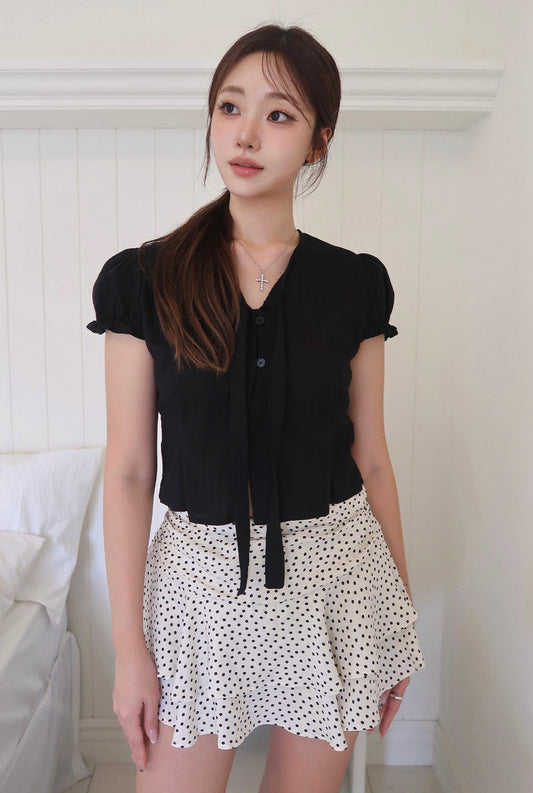 Delicate Tie Blouse (BL)