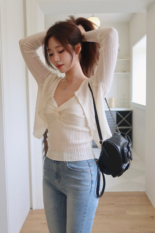 Twist Cardigan Set (IV)