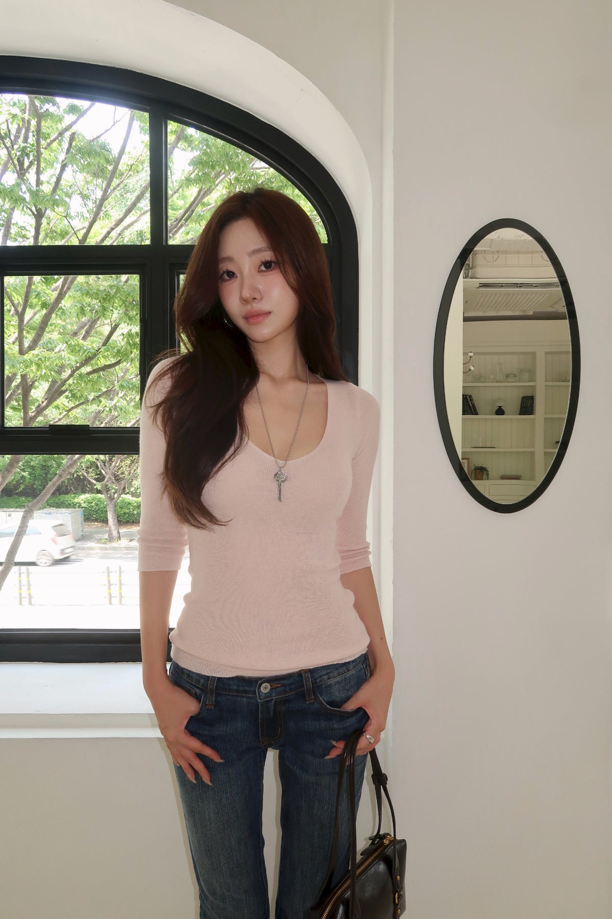 Mellow Soft Pink Knit