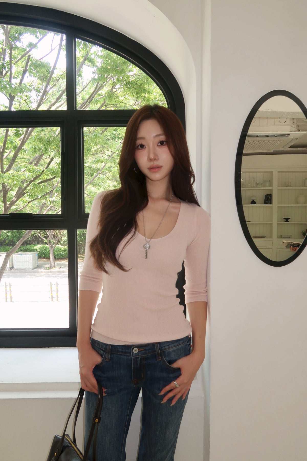 Mellow Soft Pink Knit
